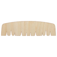 Painter's Brush Mustache Moustache Silhouette Unfinished Wood Shape Piece Cutout for DIY Craft Projects