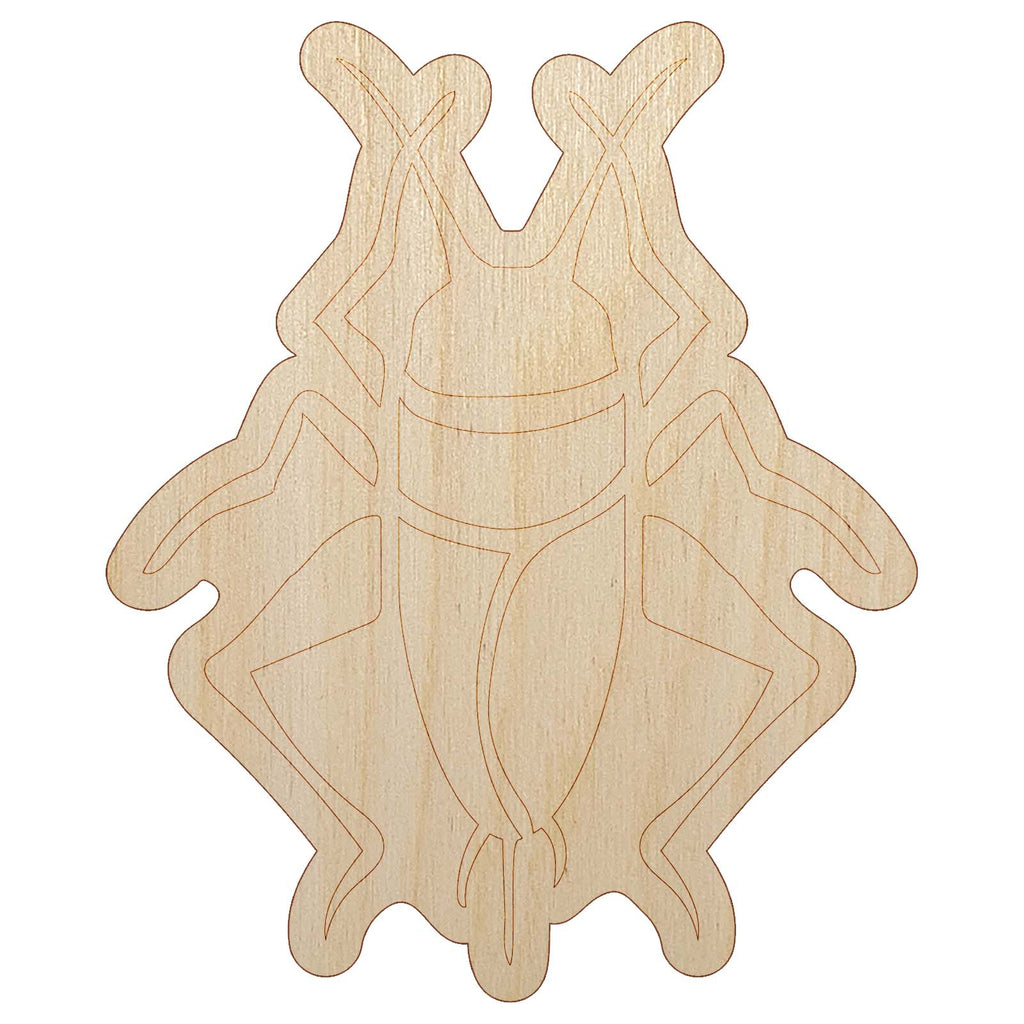 Cricket Insect Bug Unfinished Wood Shape Piece Cutout for DIY Craft Projects