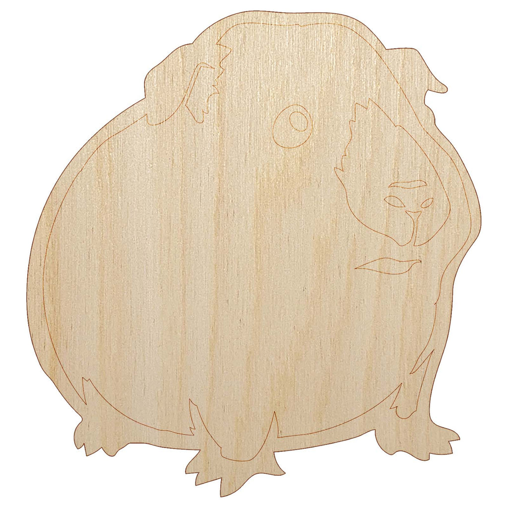 Sweet Himalayan Guinea Pig Unfinished Wood Shape Piece Cutout for DIY Craft Projects