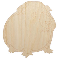 Sweet Himalayan Guinea Pig Unfinished Wood Shape Piece Cutout for DIY Craft Projects