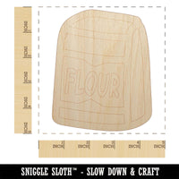 Bag of Flour Baker Baking Unfinished Wood Shape Piece Cutout for DIY Craft Projects