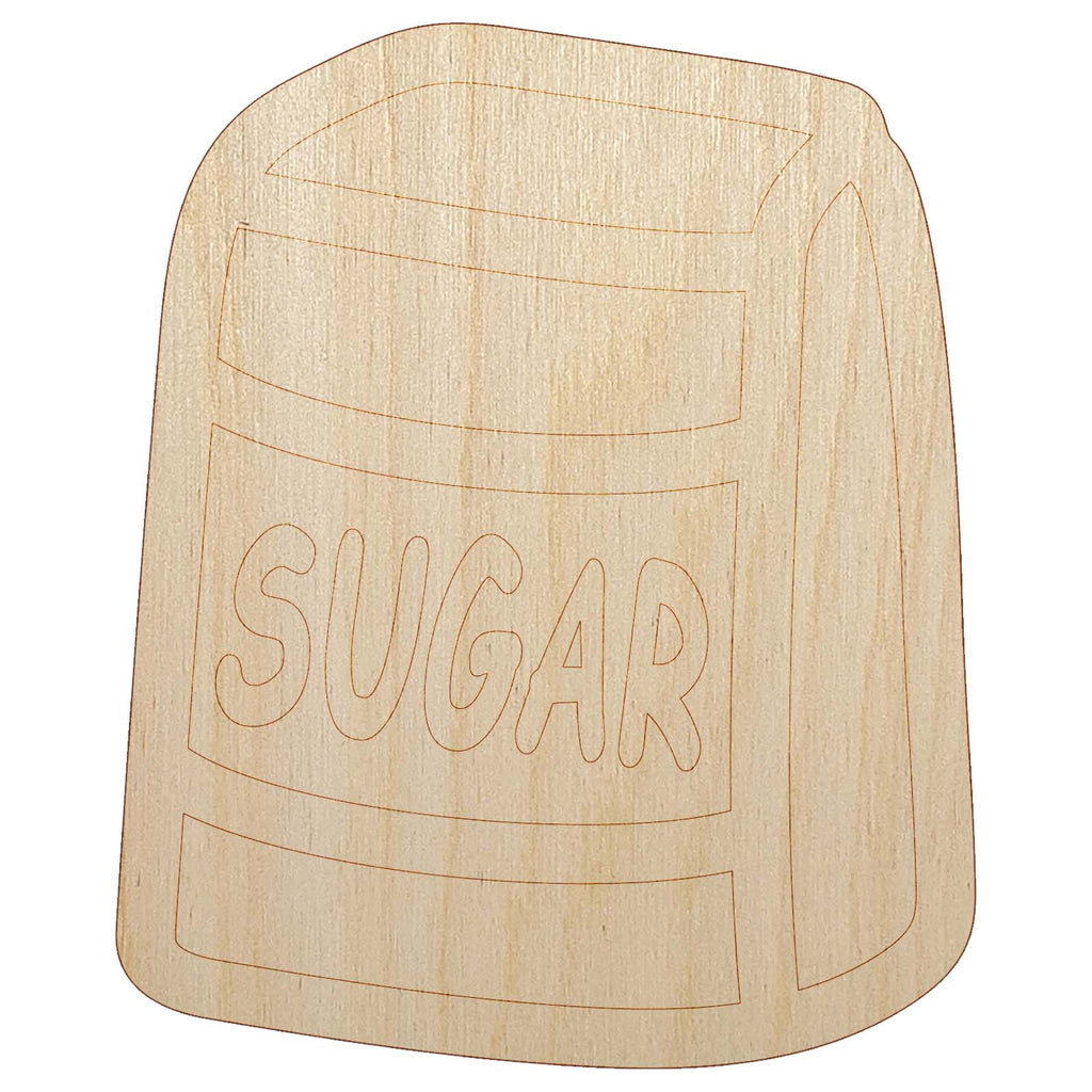 Bag of Sugar Baker Baking Unfinished Wood Shape Piece Cutout for DIY Craft Projects