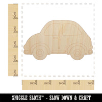 Cute Car Unfinished Wood Shape Piece Cutout for DIY Craft Projects