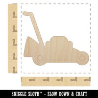 Lawn Mower Unfinished Wood Shape Piece Cutout for DIY Craft Projects