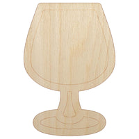 Brandy Wine Glass Unfinished Wood Shape Piece Cutout for DIY Craft Projects