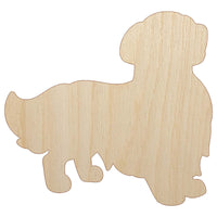 Golden Retriever Standing Dog Unfinished Wood Shape Piece Cutout for DIY Craft Projects