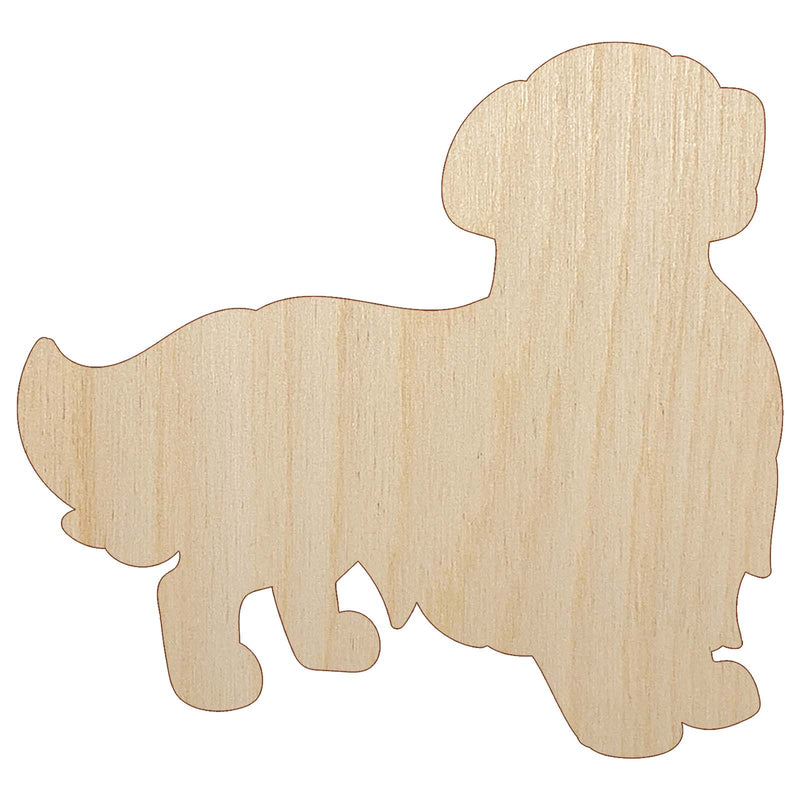 Golden Retriever Standing Dog Unfinished Wood Shape Piece Cutout for DIY Craft Projects