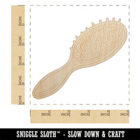 Hair Brush Unfinished Wood Shape Piece Cutout for DIY Craft Projects