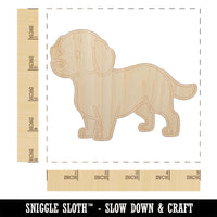 Labrador Retriever Standing Dog Unfinished Wood Shape Piece Cutout for DIY Craft Projects