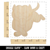 Pit Bull Happy Laying Down Dog Unfinished Wood Shape Piece Cutout for DIY Craft Projects