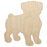 Rottweiler Rottie Standing Dog Unfinished Wood Shape Piece Cutout for DIY Craft Projects