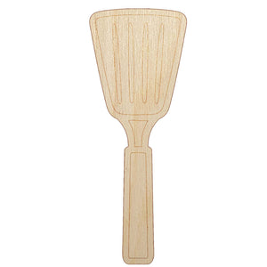 Spatula Kitchen Utensil BBQ Grilling Unfinished Wood Shape Piece Cutout for DIY Craft Projects