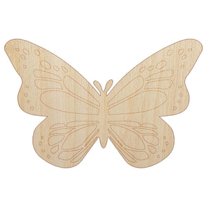 Pretty Monarch Butterfly Unfinished Wood Shape Piece Cutout for DIY Craft Projects