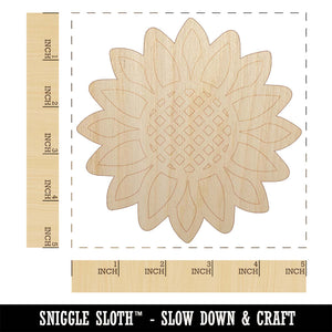 Summer Sunflower Unfinished Wood Shape Piece Cutout for DIY Craft Projects