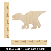 Alert Iguanodon Jurassic Dinosaur Unfinished Wood Shape Piece Cutout for DIY Craft Projects