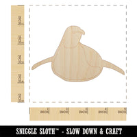 Cute Emperor Penguin Laying or Sliding on Belly Unfinished Wood Shape Piece Cutout for DIY Craft Projects