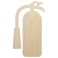 Fire Extinguisher Safety Hazard Symbol Unfinished Wood Shape Piece Cutout for DIY Craft Projects