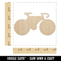 Racing Bike Bicycle Cyclist Cycling Unfinished Wood Shape Piece Cutout for DIY Craft Projects