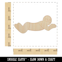 Swimming Swimmer Breaststroke Unfinished Wood Shape Piece Cutout for DIY Craft Projects