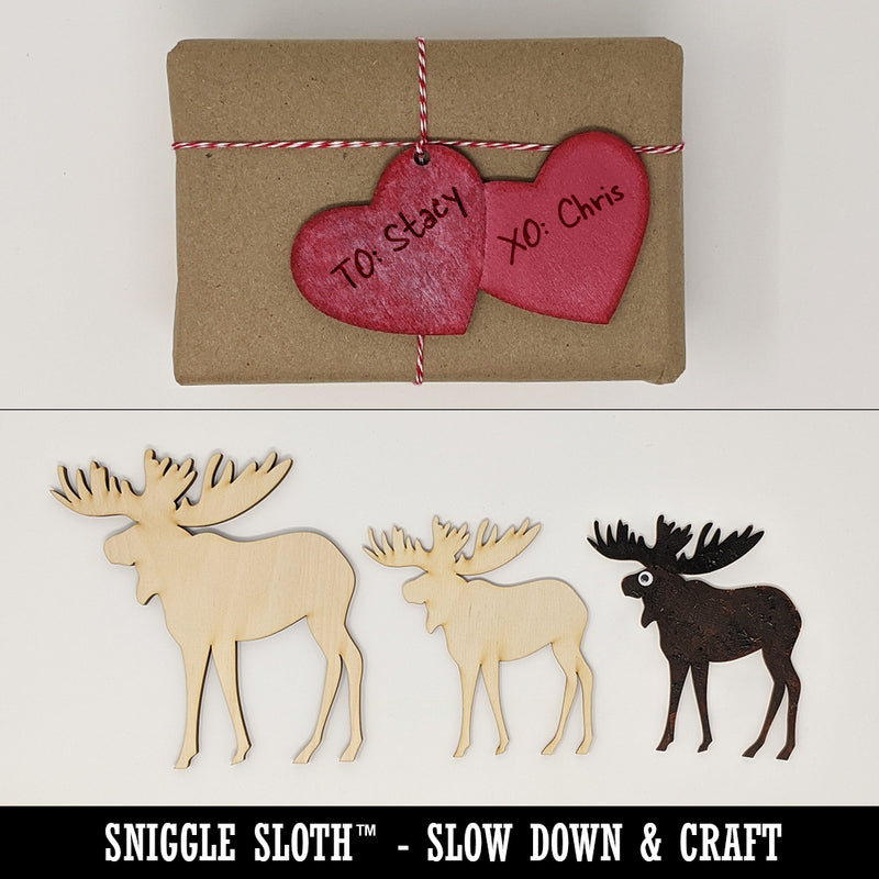 Cute Corgi with a Heart Butt Unfinished Wood Shape Piece Cutout for DIY Craft Projects