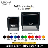 Completed Double Line Border Self-Inking Rubber Stamp Ink Stamper for Business Office