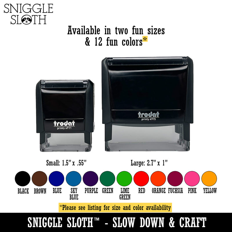 Please Recycle with Symbol Double Border Self-Inking Rubber Stamp Ink Stamper for Business Office