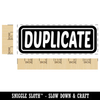 Duplicate Reversed Self-Inking Rubber Stamp Ink Stamper for Business Office