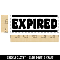 Expired Bold Border Top Bottom Self-Inking Rubber Stamp Ink Stamper for Business Office