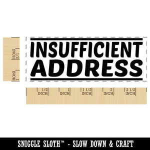 Insufficient Address Letter Mail Self-Inking Rubber Stamp Ink Stamper for Business Office