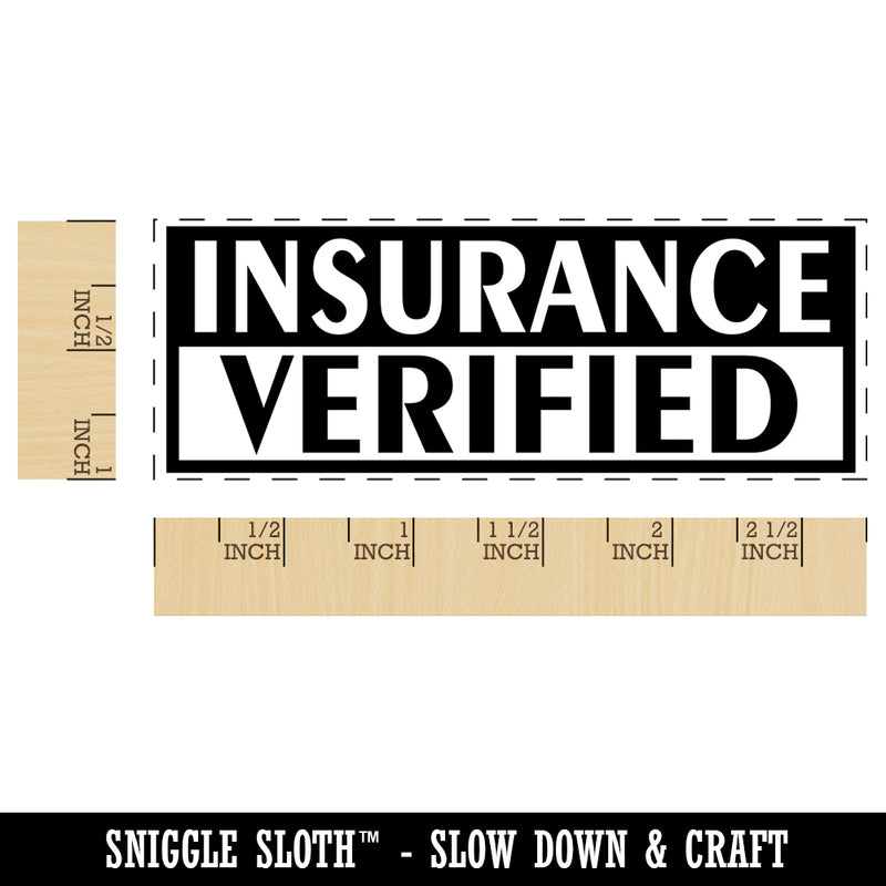Insurance Verified Self-Inking Rubber Stamp Ink Stamper for Business Office