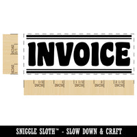Invoice Border Top Bottom Self-Inking Rubber Stamp Ink Stamper for Business Office