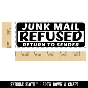 Junk Mail Refused Return to Sender Self-Inking Rubber Stamp Ink Stamper for Business Office