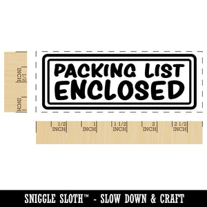 Packing List Enclosed Double Border Self-Inking Rubber Stamp Ink Stamper for Business Office