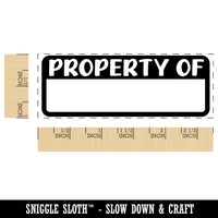 Property Of Fill-in Self-Inking Rubber Stamp Ink Stamper for Business Office