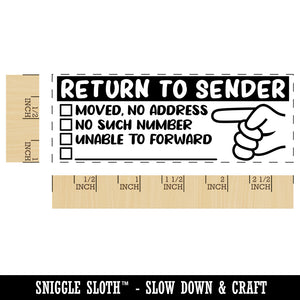 Return to Sender Fill-in Letter Mail Self-Inking Rubber Stamp Ink Stamper for Business Office