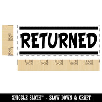 Returned Border Top Bottom Self-Inking Rubber Stamp Ink Stamper for Business Office