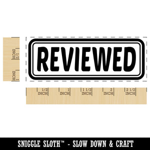 Reviewed Double Border Self-Inking Rubber Stamp Ink Stamper for Business Office