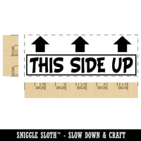 This Side Up Arrows Box Crate Shipment Self-Inking Rubber Stamp Ink Stamper for Business Office