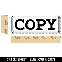 Copy Double Line Border Document Self-Inking Rubber Stamp Ink Stamper for Business Office