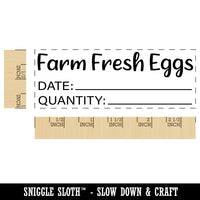 Farm Fresh Eggs Date Quantity Label Carton Self-Inking Rubber Stamp Ink Stamper for Business Office