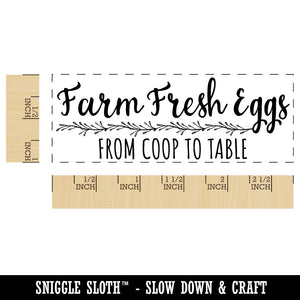 Farm Fresh Eggs From Coop to Table Label Carton Self-Inking Rubber Stamp Ink Stamper for Business Office