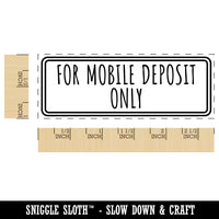 For Mobile Deposit Only Check Self-Inking Rubber Stamp Ink Stamper for Business Office
