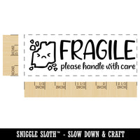 Fragile Handle With Care Broken Parts Label Box Self-Inking Rubber Stamp Ink Stamper for Business Office