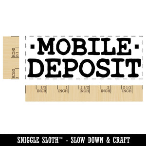 Mobile Deposit Bank Check Self-Inking Rubber Stamp Ink Stamper for Business Office
