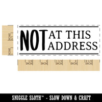 Not at This Address Letter Mail Self-Inking Rubber Stamp Ink Stamper for Business Office