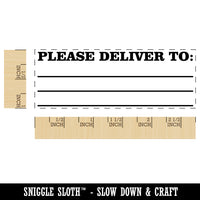 Please Deliver To Blank Letter Package Mail Self-Inking Rubber Stamp Ink Stamper for Business Office
