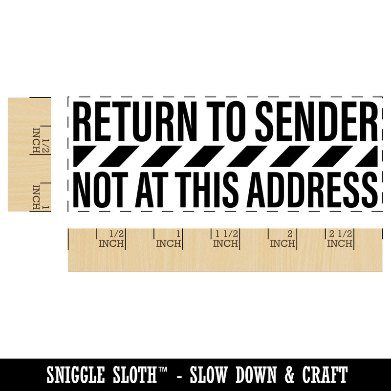 Return to Sender Not at this Address Mail Delivery Service Self-Inking Rubber Stamp Ink Stamper for Business Office
