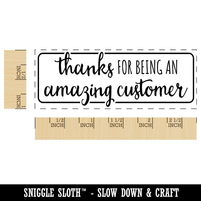 Thanks for Being an Amazing Customer Self-Inking Rubber Stamp Ink Stamper for Business Office