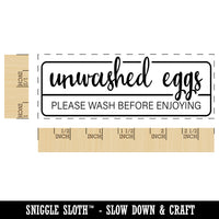 Unwashed Eggs Please Wash Before Enjoying Label Carton Self-Inking Rubber Stamp Ink Stamper for Business Office