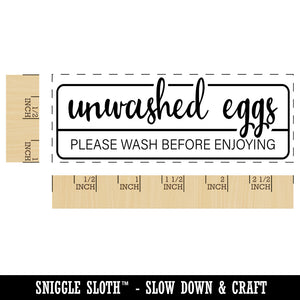 Unwashed Eggs Please Wash Before Enjoying Label Carton Self-Inking Rubber Stamp Ink Stamper for Business Office